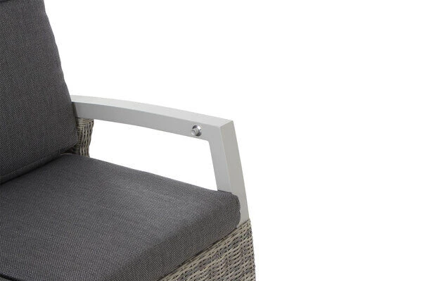 SIENA GARDEN Corido 3-Sitzer Sofa, Ice Grey, Alu / Gardino®-Geflecht, 206x87x103 Cm, Verstellb. Rückenlehnen 10 SIENA GARDEN Corido 3-Sitzer Sofa, Ice Grey, Alu / Gardino®-Geflecht, 206x87x103 Cm, Verstellb. Rückenlehnen – Bild 10