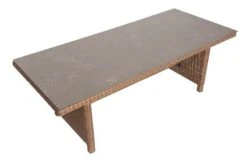 OUTFLEXX Dining Tisch, Hellbraun, Polyrattan, 220 X 100 Cm, Tischplatte Spraystone, 6mm -Kettler Verkaufsgeschäft 10 20677.jpg