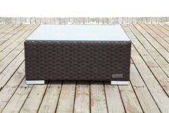 OUTFLEXX Beistelltisch/Hocker, Braun, Polyrattan, Inkl. Glasplatte Und Polster -Kettler Verkaufsgeschäft 10 2393 8.jpg