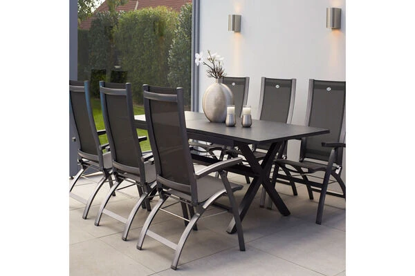 HARTMAN Primo Multipositionssessel, Xerix/anthrazit, Alu/Textilene, 71,5x70x112cm, Verstellbar 2 HARTMAN Primo Multipositionssessel, Xerix/anthrazit, Alu/Textilene, 71,5x70x112cm, Verstellbar – Bild 2