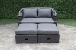 OUTFLEXX Fontana Loungebett, Grau, Polyrattan, Doppel-halbrund, Mit Unterschiebbaren Hockern, Dach Klappbar -Kettler Verkaufsgeschäft 11 18545.jpg