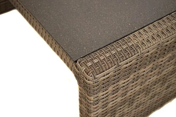 Ploß Rabida Couchtisch, Champagner-meliert, Polyrattan, 97x60x44 Cm, Glasplatte In Steinoptik 11 Ploß Rabida Couchtisch, Champagner-meliert, Polyrattan, 97x60x44 Cm, Glasplatte In Steinoptik – Bild 11