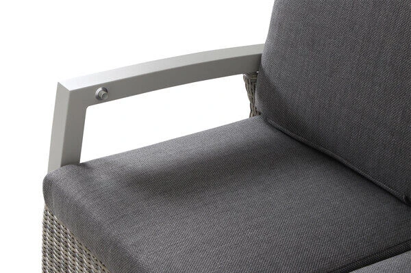 SIENA GARDEN Corido 3-Sitzer Sofa, Ice Grey, Alu / Gardino®-Geflecht, 206x87x103 Cm, Verstellb. Rückenlehnen 11 SIENA GARDEN Corido 3-Sitzer Sofa, Ice Grey, Alu / Gardino®-Geflecht, 206x87x103 Cm, Verstellb. Rückenlehnen – Bild 11