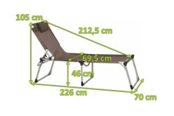 SIENA GARDEN Sole XXL Klappliege Alu / Ranotex®-Gewebe, Silber/taupe, 226x70x105 Cm, Klapp- Und Verstellbar -Kettler Verkaufsgeschäft 13062 2 5.jpg