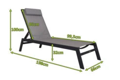 VILLANA Gartenliege, Anthrazit/grau, Aluminium/Textil, 198 X 60 X 32 Cm, Verstellbar -Kettler Verkaufsgeschäft 13405 5.jpg