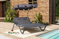 OUTFLEXX Doppelliege, Anthrazit, Polyester/Stahl Pulverbeschichtet, 205x138x34cm, Inkl. Nackenkissen, Rollbar -Kettler Verkaufsgeschäft 16102 01.jpg