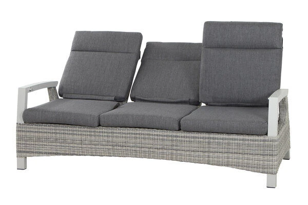 SIENA GARDEN Corido 3-Sitzer Sofa, Ice Grey, Alu / Gardino®-Geflecht, 206x87x103 Cm, Verstellb. Rückenlehnen 17 SIENA GARDEN Corido 3-Sitzer Sofa, Ice Grey, Alu / Gardino®-Geflecht, 206x87x103 Cm, Verstellb. Rückenlehnen – Bild 17