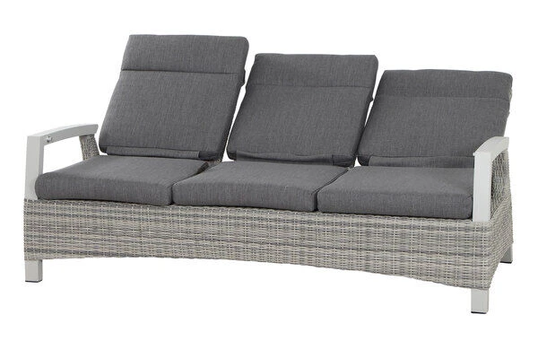 SIENA GARDEN Corido 3-Sitzer Sofa, Ice Grey, Alu / Gardino®-Geflecht, 206x87x103 Cm, Verstellb. Rückenlehnen 18 SIENA GARDEN Corido 3-Sitzer Sofa, Ice Grey, Alu / Gardino®-Geflecht, 206x87x103 Cm, Verstellb. Rückenlehnen – Bild 18