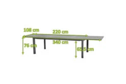 SIENA GARDEN Kingston Ausziehtisch, Matt Graphit, Aluminium/Keramik, 220/340x108x76 Cm -Kettler Verkaufsgeschäft 19595 5.jpg