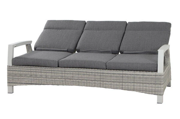 SIENA GARDEN Corido 3-Sitzer Sofa, Ice Grey, Alu / Gardino®-Geflecht, 206x87x103 Cm, Verstellb. Rückenlehnen 19 SIENA GARDEN Corido 3-Sitzer Sofa, Ice Grey, Alu / Gardino®-Geflecht, 206x87x103 Cm, Verstellb. Rückenlehnen – Bild 19