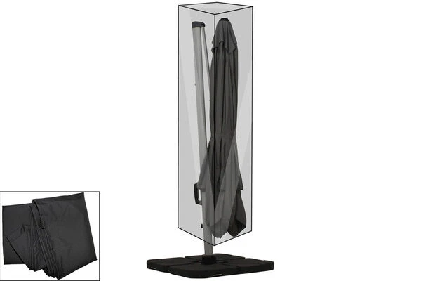 OUTFLEXX Premium Abdeckhaube Größe S Für Sonnenschirme Bis Ø300cm, Schwarz, Wasserbeständig, Ø63x256cm 1 OUTFLEXX Premium Abdeckhaube Größe S Für Sonnenschirme Bis Ø300cm, Schwarz, Wasserbeständig, Ø63x256cm