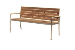 OUTFLEXX Gartenbank, FSC-Teakholz/Edelstahl, 3-Sitzer, 160x55x80cm -Kettler Verkaufsgeschäft 1 13536.jpg