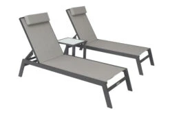 VILLANA 2er-Set Sonnenliegen, Anthrazit/grau, Alu/Textil, 198x66x32cm, Mit Beistelltisch 45x45cm -Kettler Verkaufsgeschäft 1 13885.jpg