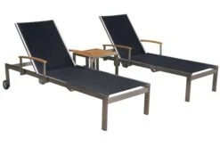 OUTFLEXX 2er-Set Sonnenliegen, Schwarz, Edelstahl/Teak, 195,5x74x35cm, Mit Beistelltisch 45x45cm -Kettler Verkaufsgeschäft 1 14165.jpg