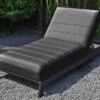 OUTFLEXX Bite Loungeliege, Sooty, Alu/Sunbrella, 203 X 90 X 38 Cm, 4-fach Verstellbar