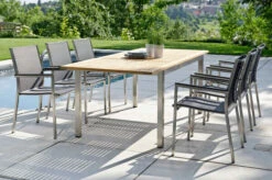 STERN Ausziehtisch, Silber/natur, Edelstahl/FSC-Teakholz, 162/220x90 Cm, Butterfly-Auszug -Kettler Verkaufsgeschäft 1 16498.jpg