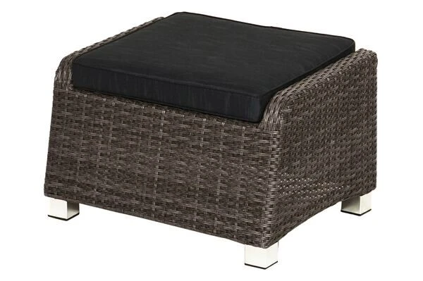 Ploß Rocking Hocker, Grau/braun-meliert, Polyrattan, 71x45x56 Cm, Zu Loungesessel, Inkl. Polster 1 Ploß Rocking Hocker, Grau/braun-meliert, Polyrattan, 71x45x56 Cm, Zu Loungesessel, Inkl. Polster