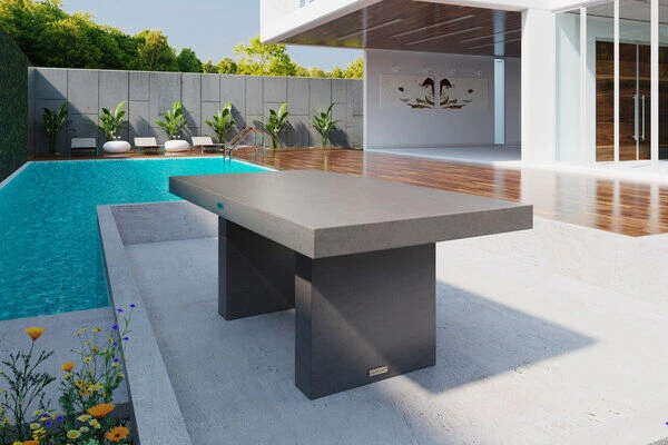 OUTFLEXXEsstisch, Grau, Faserzement, 200 X 100 X 76 Cm, Witterungsbeständig, Pflegeleicht, Rechteckig 1 OUTFLEXXEsstisch, Grau, Faserzement, 200 X 100 X 76 Cm, Witterungsbeständig, Pflegeleicht, Rechteckig