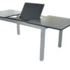 DOPPLER Expert Esstisch, Silber/schwarz, Aluminium, 150-210 X 90 Cm, Ausziehbar