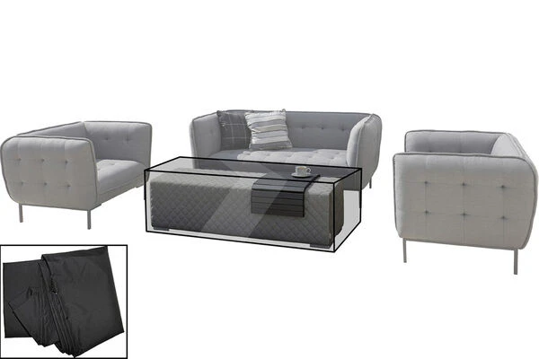OUTFLEXX Premium Abdeckhaube, Loungebank, Z.B. 18533, Schwarz, 151 X 53 X 41 Cm, Wasserbeständig 1 OUTFLEXX Premium Abdeckhaube, Loungebank, Z.B. 18533, Schwarz, 151 X 53 X 41 Cm, Wasserbeständig