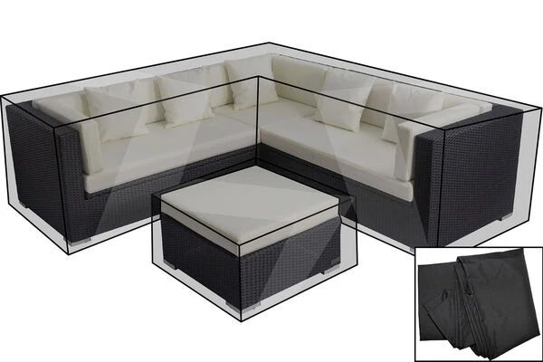 OUTFLEXX Premium Abdeckhaubenset, Für Lounge TheBox-A/-D: 18229/ 18230/ 18231/ 16069, Schwarz, Wasserbeständig 1 OUTFLEXX Premium Abdeckhaubenset, Für Lounge TheBox-A/-D: 18229/ 18230/ 18231/ 16069, Schwarz, Wasserbeständig