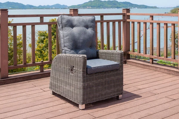 OUTFLEXX Dining Sessel, Grau, Polyrattan, 74 X 83 X 110 Cm, Rückenlehne Stufenlos Verstellbar 1 OUTFLEXX Dining Sessel, Grau, Polyrattan, 74 X 83 X 110 Cm, Rückenlehne Stufenlos Verstellbar