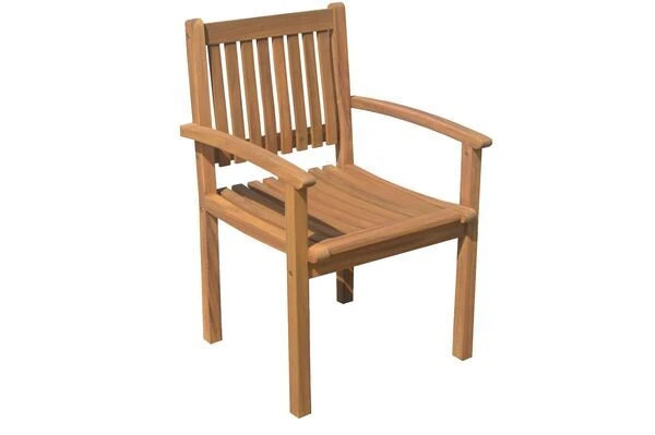 OUTFLEXX Gartenstuhl, Natur, FSC-Akazienholz, 59 X 62 X 92,5 Cm, Mit Armlehnen 1 OUTFLEXX Gartenstuhl, Natur, FSC-Akazienholz, 59 X 62 X 92,5 Cm, Mit Armlehnen