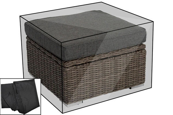 OUTFLEXX Premium Abdeckhaube, Für TheBox Hocker 18362-4, Schwarz, 73x73x43 Cm, Wasserbeständig 1 OUTFLEXX Premium Abdeckhaube, Für TheBox Hocker 18362-4, Schwarz, 73x73x43 Cm, Wasserbeständig