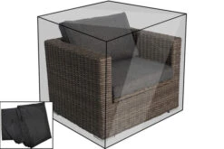 OUTFLEXX Premium Abdeckhaube, Für TheBox Sessel 18362-5, Schwarz, 97x82x68 Cm, Wasserbeständig