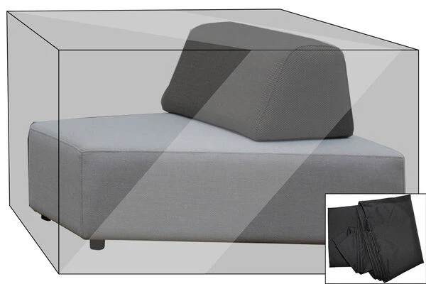 OUTFLEXX Premium Abdeckhaube Für Lounge-Element, Z.B. Maui Lounge, 117x104x65cm, Wasserbeständig, Schwarz 1 OUTFLEXX Premium Abdeckhaube Für Lounge-Element, Z.B. Maui Lounge, 117x104x65cm, Wasserbeständig, Schwarz