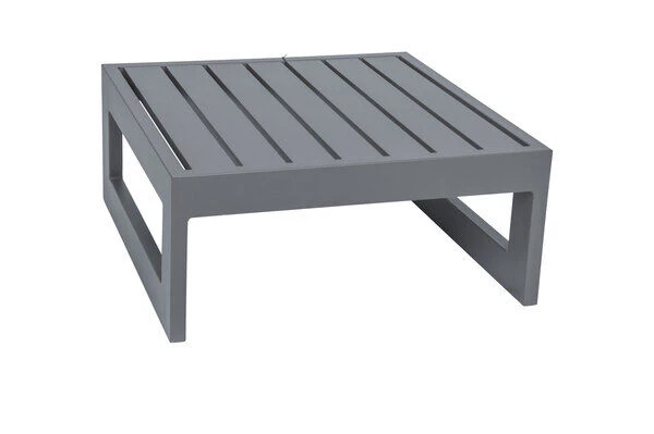 STERN Holly Beistelltisch/Hocker, Graphit, Aluminium, 72x72x37,5 Cm, Quadratisch 1 STERN Holly Beistelltisch/Hocker, Graphit, Aluminium, 72x72x37,5 Cm, Quadratisch