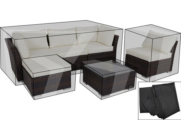OUTFLEXX Premium Abdeckhaube Für Sofaset 7759-BOX (bis Version 2016, 4tlg. Gestellt), Schwarz, Wasserbeständig 1 OUTFLEXX Premium Abdeckhaube Für Sofaset 7759-BOX (bis Version 2016, 4tlg. Gestellt), Schwarz, Wasserbeständig