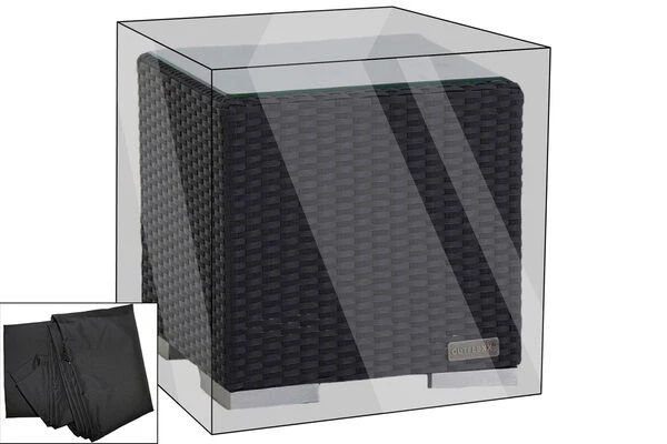 OUTFLEXX Premium Abdeckhaube Passend Z.B. Für Beistelltisch, Schwarz, 42x42x38 Cm, Wasserbeständig 1 OUTFLEXX Premium Abdeckhaube Passend Z.B. Für Beistelltisch, Schwarz, 42x42x38 Cm, Wasserbeständig