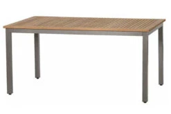 SIENA GARDEN Geneva Dining Tisch, Alu / FSC Teak, 160 X 90 Cm, 6 Personen
