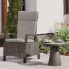 SIENA GARDEN Corido Dining Sessel, Charcoal, Alu / Gardino®-Geflecht, 76x62x109 Cm, Verstellbar