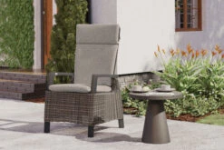 SIENA GARDEN Corido Dining Sessel, Charcoal, Alu / Gardino®-Geflecht, 76x62x109 Cm, Verstellbar