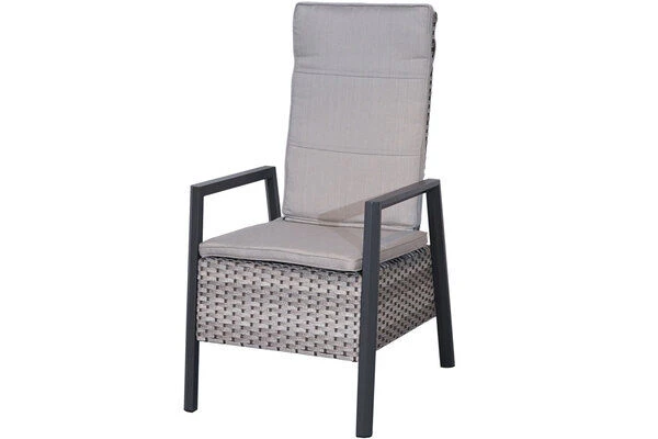 Ploß Louvra 2 Design-Diningsessel, Natur-anthrazit, Polyrattan, 59x72x111cm, Rücken Stufenlos Verstellbar 1 Ploß Louvra 2 Design-Diningsessel, Natur-anthrazit, Polyrattan, 59x72x111cm, Rücken Stufenlos Verstellbar