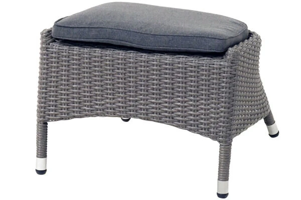 Ploß Vigo Fußhocker, Stahlgrau-meliert, Polyrattan, 56x54x40cm, Inkl. Polster 6 Ploß Vigo Fußhocker, Stahlgrau-meliert, Polyrattan, 56x54x40cm, Inkl. Polster – Bild 6