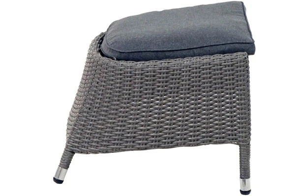 Ploß Vigo Fußhocker, Stahlgrau-meliert, Polyrattan, 56x54x40cm, Inkl. Polster 7 Ploß Vigo Fußhocker, Stahlgrau-meliert, Polyrattan, 56x54x40cm, Inkl. Polster – Bild 7