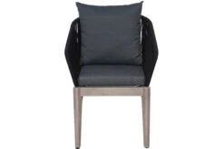 Ploß Arendal Diningsessel, Schwarz/grau, Rope/FSC-Akazie, 58,5x61,5x87cm, Inkl. Polster -Kettler Verkaufsgeschäft 21640 3.jpg