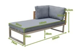 OUTFLEXX Lounger, Natur / Grau, FSC-Teak / Edelstahl / Olefin, 165x74x64 Cm, Armlehne Beidseitig Montierbar 15 OUTFLEXX Lounger, Natur / Grau, FSC-Teak / Edelstahl / Olefin, 165x74x64 Cm, Armlehne Beidseitig Montierbar -Kettler Verkaufsgeschäft 21652 5 mass.jpg