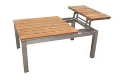 OUTFLEXX Multifunktionstisch, Natur, FSC-Teak / Edelstahl, 100/118x70/90x45/60cm, Platten Mehrfach Verstellbar -Kettler Verkaufsgeschäft 21656 15.JPG