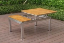 OUTFLEXX Multifunktionstisch, Natur, FSC-Teak / Edelstahl, 100/118x70/90x45/60cm, Platten Mehrfach Verstellbar -Kettler Verkaufsgeschäft 21656 6.JPG