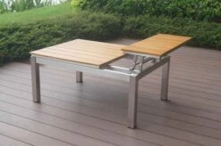 OUTFLEXX Multifunktionstisch, Natur, FSC-Teak / Edelstahl, 100/118x70/90x45/60cm, Platten Mehrfach Verstellbar -Kettler Verkaufsgeschäft 21656 8.JPG