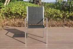 OUTFLEXX Stapelsessel, Schwarz, FSC-Teak / Edelstahl / Textilene, 63x57x93 Cm 13 OUTFLEXX Stapelsessel, Schwarz, FSC-Teak / Edelstahl / Textilene, 63x57x93 Cm -Kettler Verkaufsgeschäft 21670 2.JPG