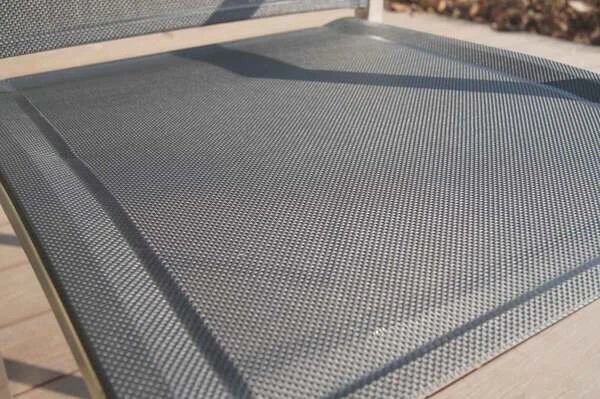 OUTFLEXX Stapelsessel, Schwarz, FSC-Teak / Edelstahl / Textilene, 63x57x93 Cm 8 OUTFLEXX Stapelsessel, Schwarz, FSC-Teak / Edelstahl / Textilene, 63x57x93 Cm – Bild 8