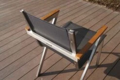 OUTFLEXX Stapelsessel, Schwarz, FSC-Teak / Edelstahl / Textilene, 60x56x85 Cm, Modernes Design 14 OUTFLEXX Stapelsessel, Schwarz, FSC-Teak / Edelstahl / Textilene, 60x56x85 Cm, Modernes Design -Kettler Verkaufsgeschäft 21672 3.JPG