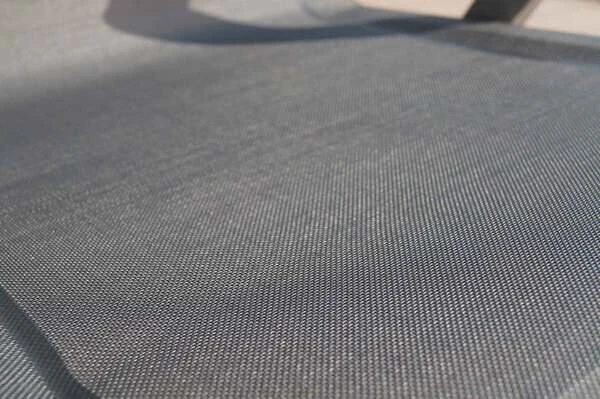 OUTFLEXX Stapelsessel, Schwarz, FSC-Teak / Edelstahl / Textilene, 60x56x85 Cm, Modernes Design 9 OUTFLEXX Stapelsessel, Schwarz, FSC-Teak / Edelstahl / Textilene, 60x56x85 Cm, Modernes Design – Bild 9