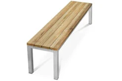 OUTFLEXX Classic Bank, Silber/natur, Edelstahl/recycled FSC-Teak, 200 X 40 X 45 Cm 8 OUTFLEXX Classic Bank, Silber/natur, Edelstahl/recycled FSC-Teak, 200 X 40 X 45 Cm -Kettler Verkaufsgeschäft 21707 4.jpg
