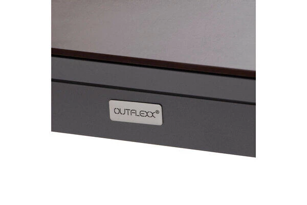 OUTFLEXX Ausziehtisch, Silber, Aluminium/HPL, 180/280x100cm, Schubladenauszug 4 OUTFLEXX Ausziehtisch, Silber, Aluminium/HPL, 180/280x100cm, Schubladenauszug – Bild 4